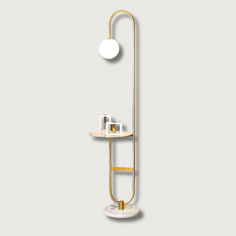 AuraShelf – Scandinavian-Inspired Lamp with Functional Table