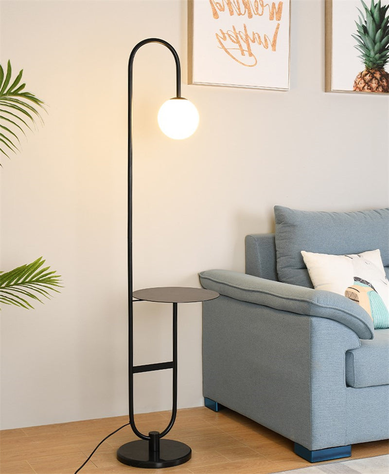 AuraShelf – Scandinavian-Inspired Lamp with Functional Table