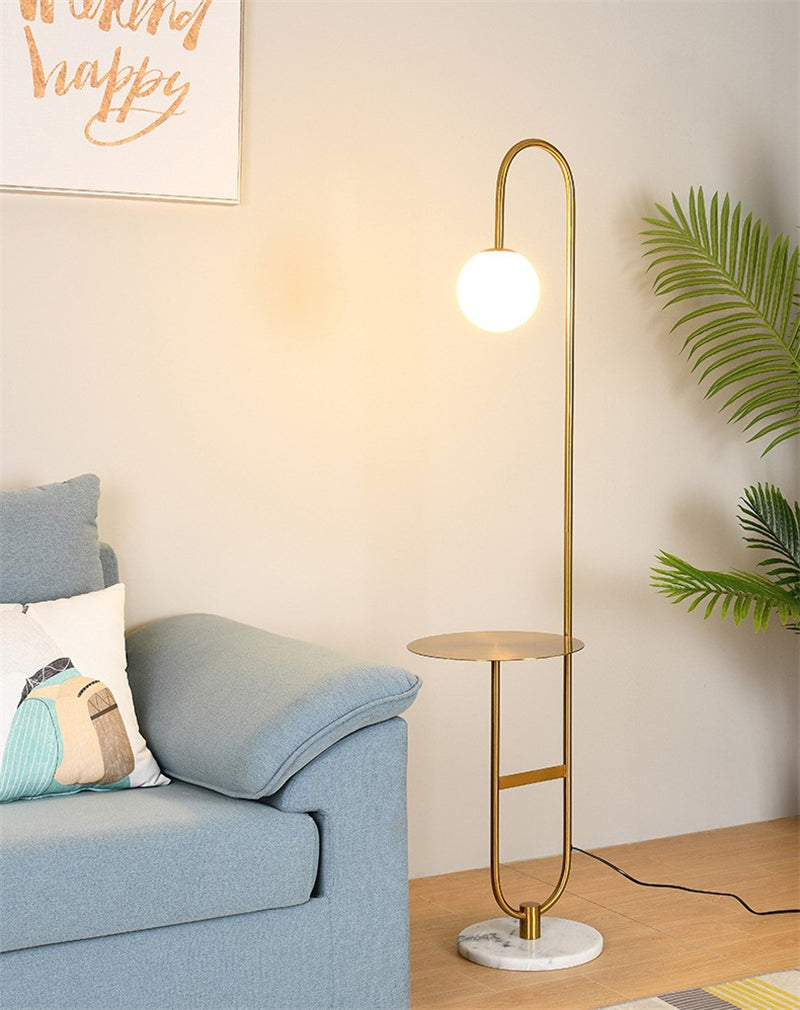 AuraShelf – Scandinavian-Inspired Lamp with Functional Table
