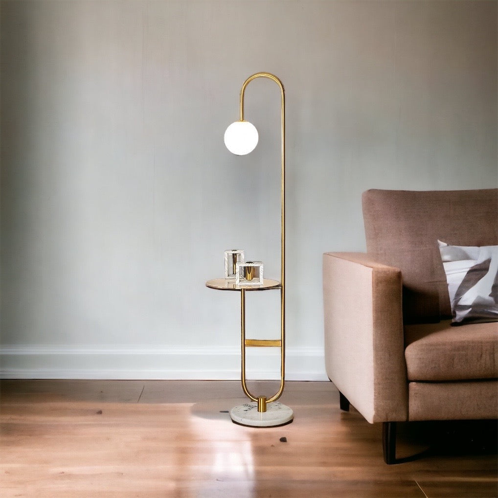 AuraShelf – Scandinavian-Inspired Lamp with Functional Table