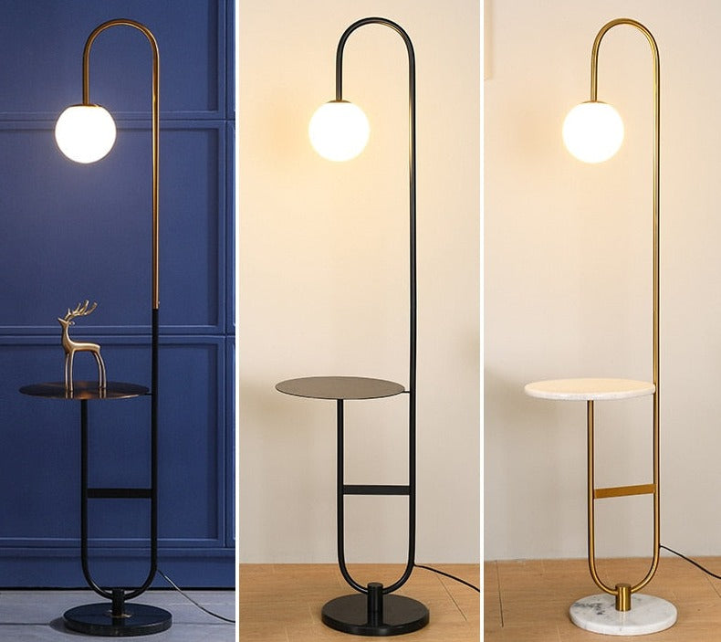AuraShelf – Scandinavian-Inspired Lamp with Functional Table