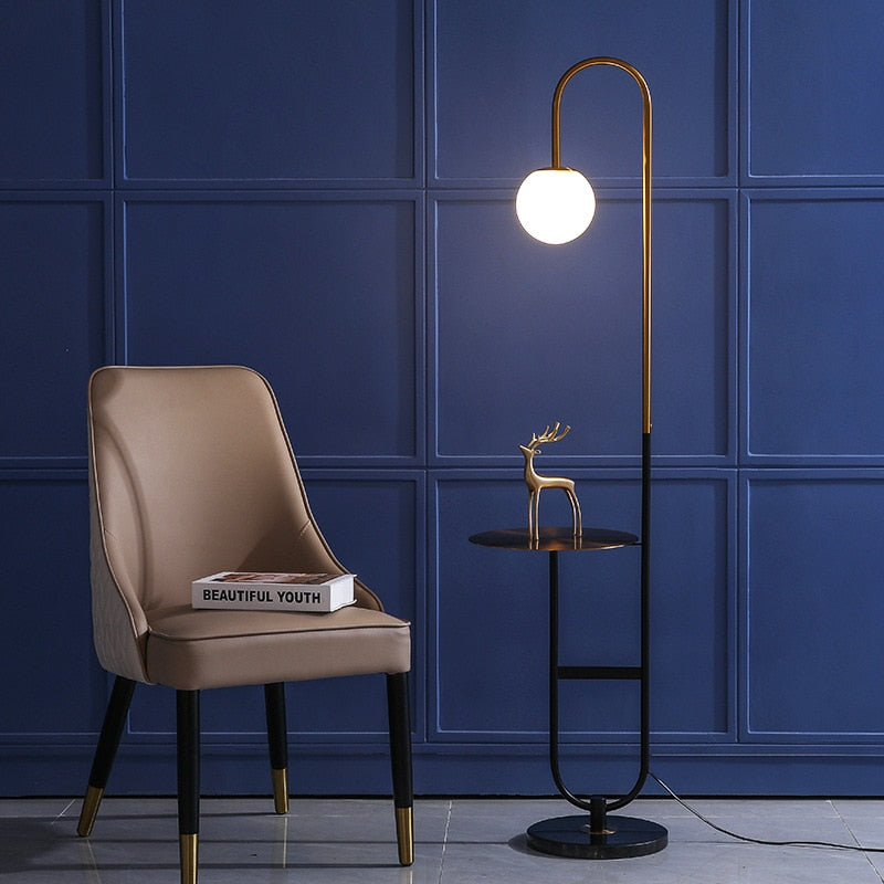 AuraShelf – Scandinavian-Inspired Lamp with Functional Table