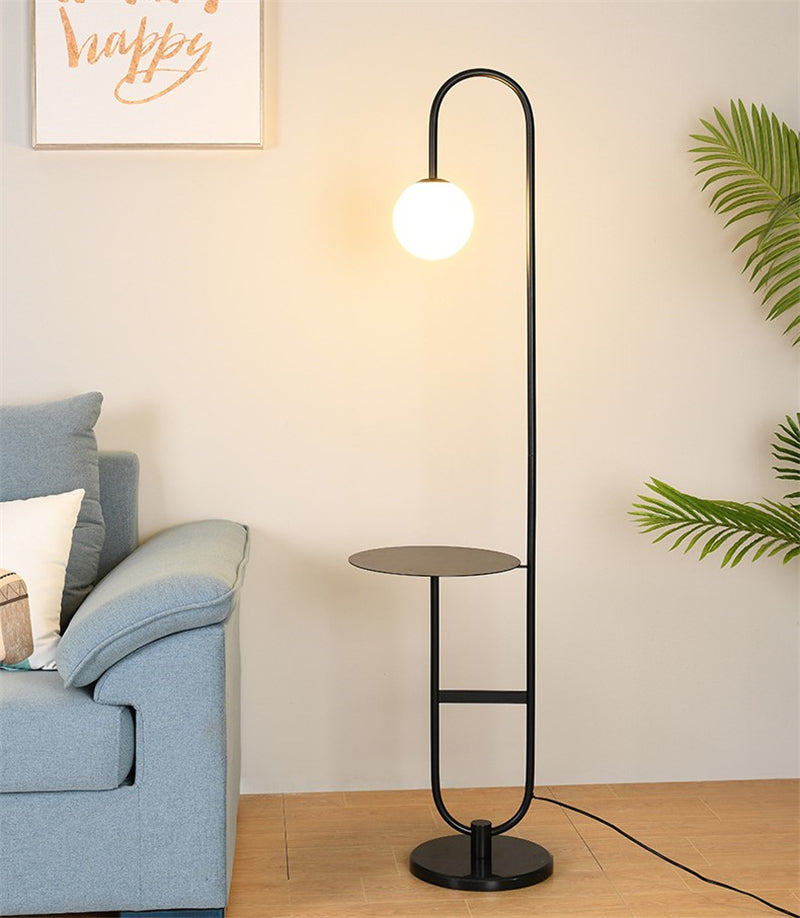 AuraShelf – Scandinavian-Inspired Lamp with Functional Table