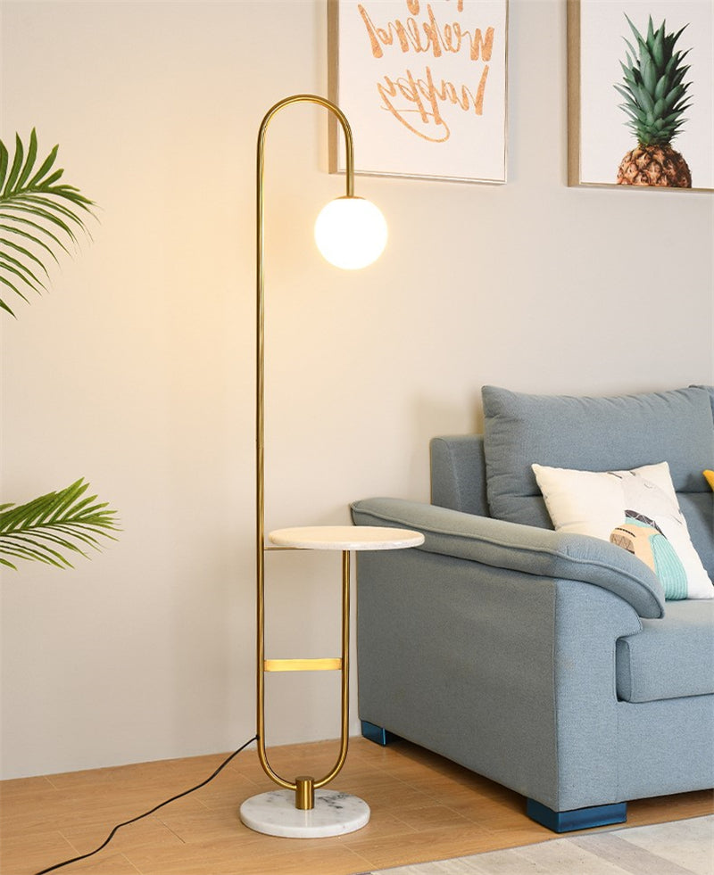 AuraShelf – Scandinavian-Inspired Lamp with Functional Table