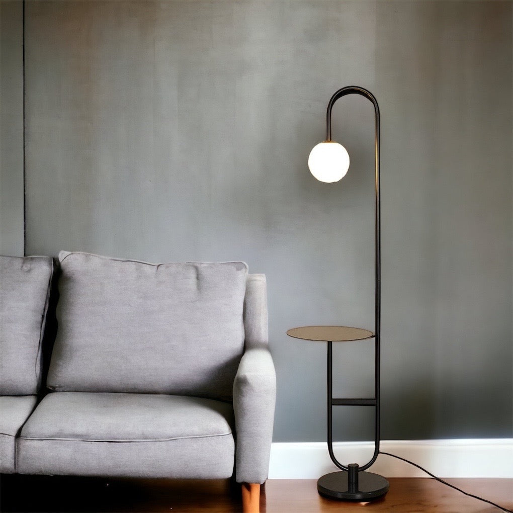 AuraShelf – Scandinavian-Inspired Lamp with Functional Table
