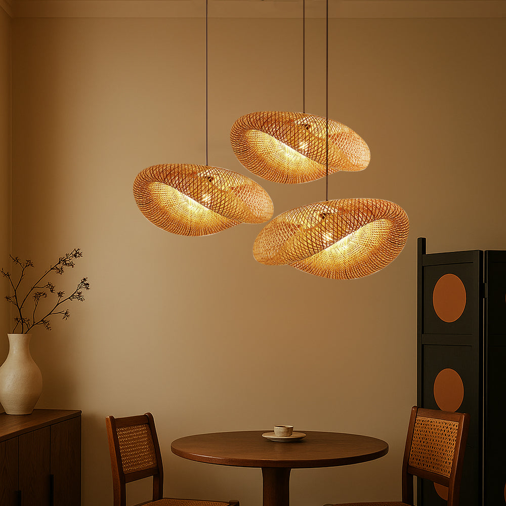 Novivra | Minimalist Bamboo Pendant Lamp for Warm Interiors