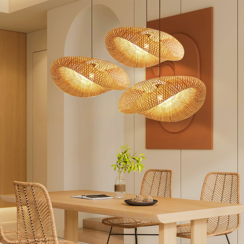 Novivra | Minimalist Bamboo Pendant Lamp for Warm Interiors