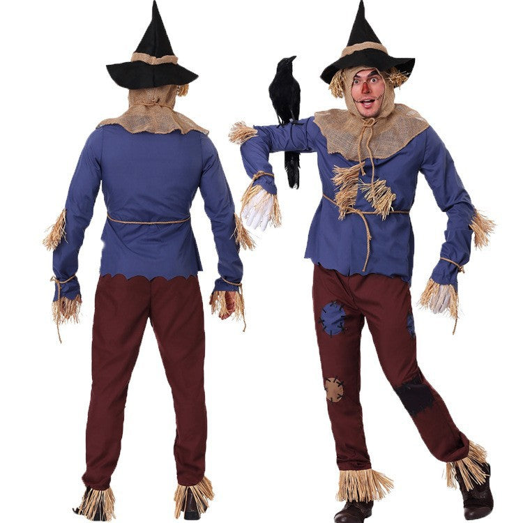 Men’s Halloween Scarecrow Outfit | Classic Long Sleeve Costume Set