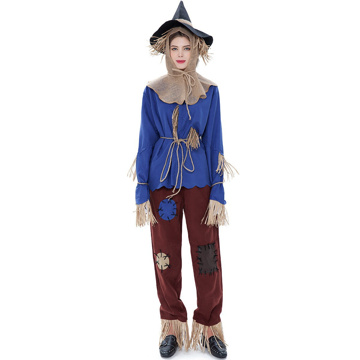 Men’s Halloween Scarecrow Outfit | Classic Long Sleeve Costume Set