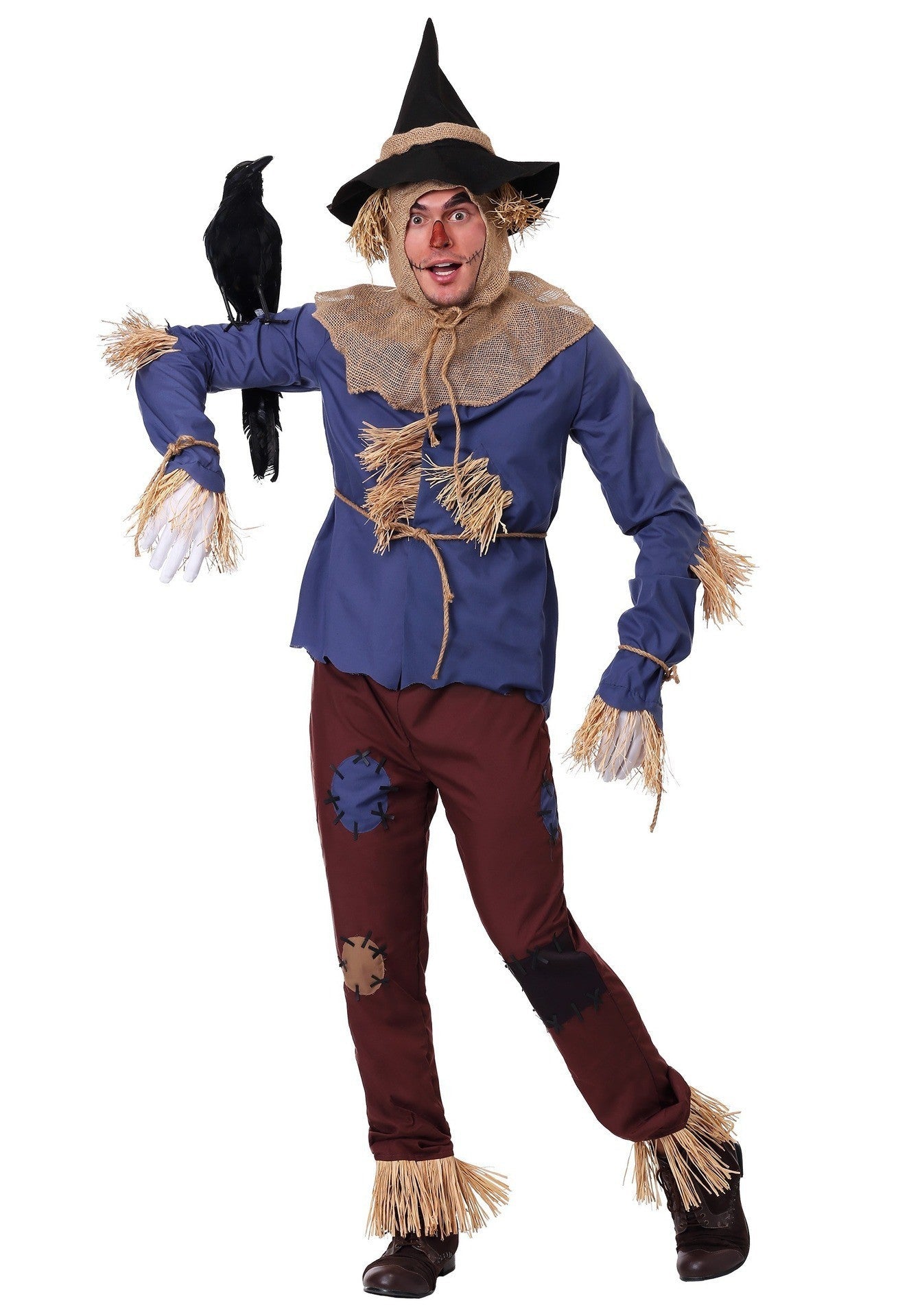 Men’s Halloween Scarecrow Outfit | Classic Long Sleeve Costume Set