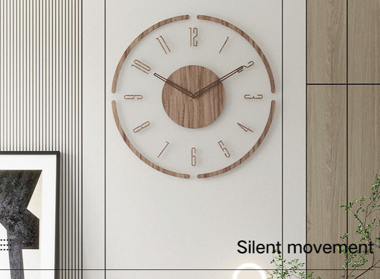 ScandiTime – Nordic Style Solid Wood Wall Clock for Minimalist Elegance
