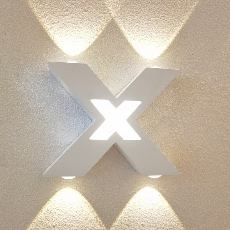 X-Lume Pro – Weatherproof X-Shape LED Wall Light for Enhanced Exterior Illumination