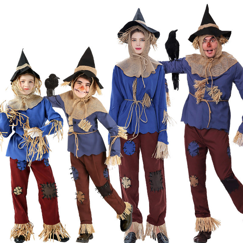 Men’s Halloween Scarecrow Outfit | Classic Long Sleeve Costume Set