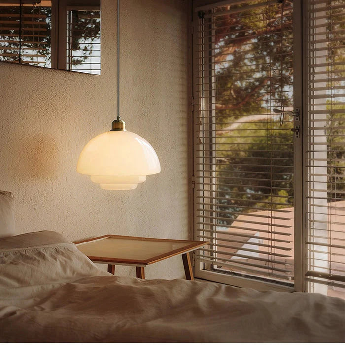 Olynt | Luminous Milky Glass Pendant Lamp for Stylish Living Spaces