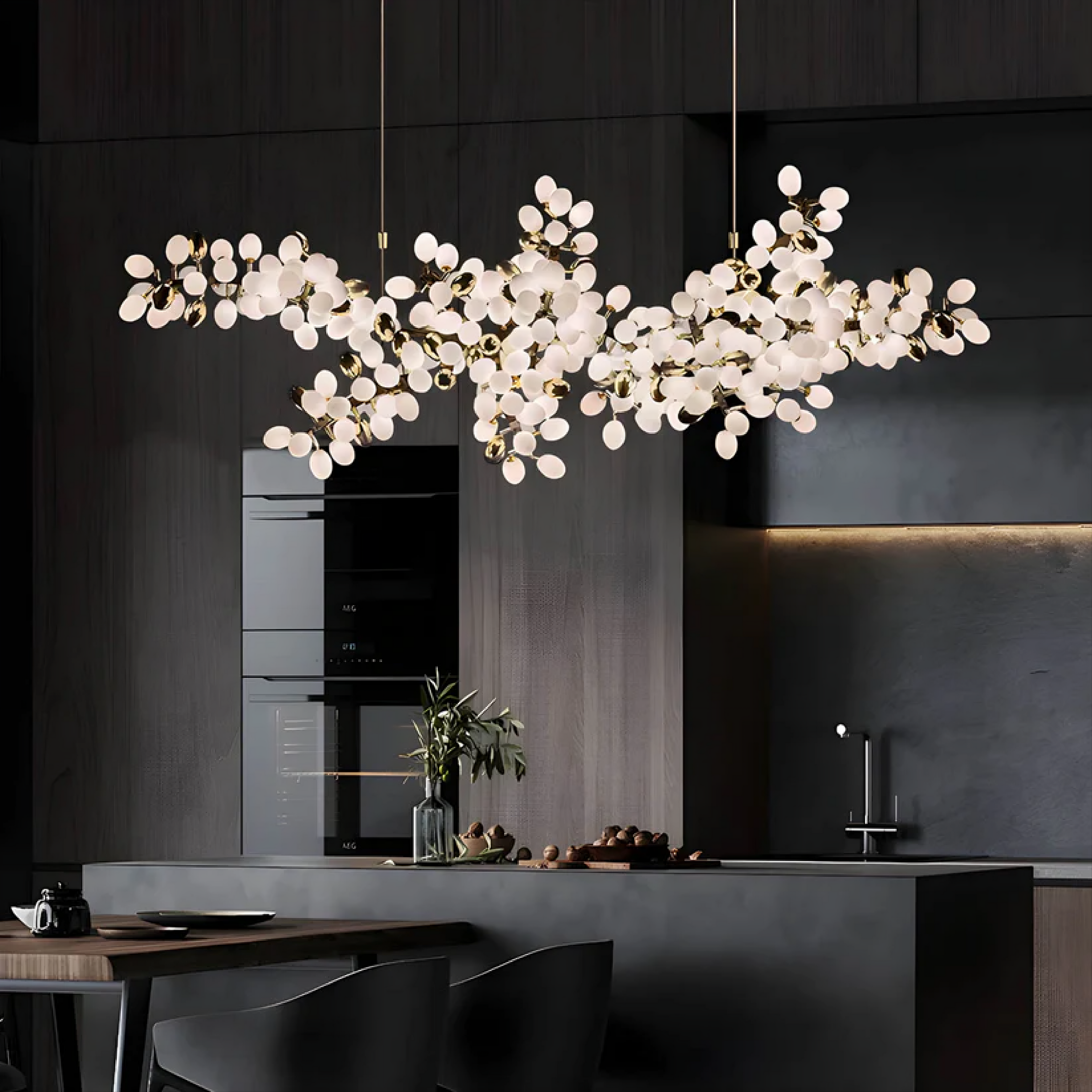 Omvra | Luxurious Floral Chandelier with Contemporary Design