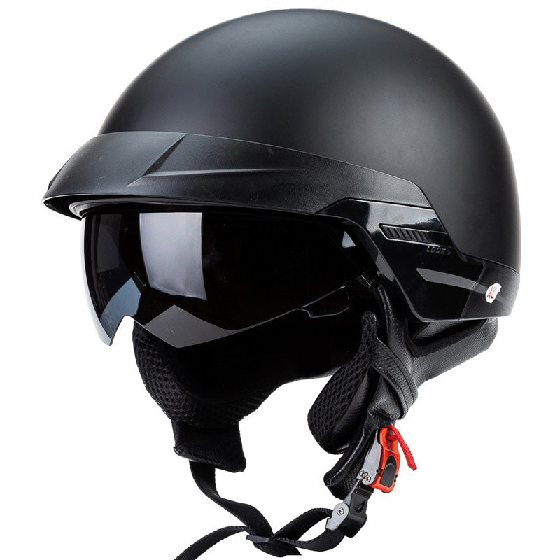Open Cruiser Motorcycle Helmet DOT Approved Lightweight Design