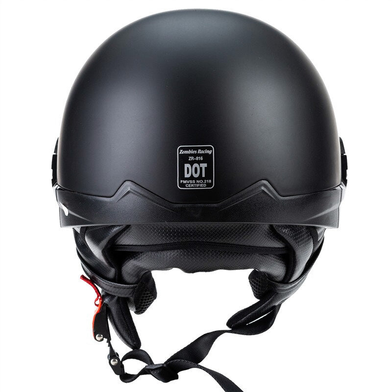 Open Cruiser Motorcycle Helmet DOT Approved Lightweight Design