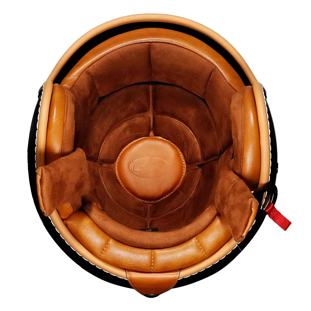 Open Face Helmet Retro Lightweight ABS with Dual Visors