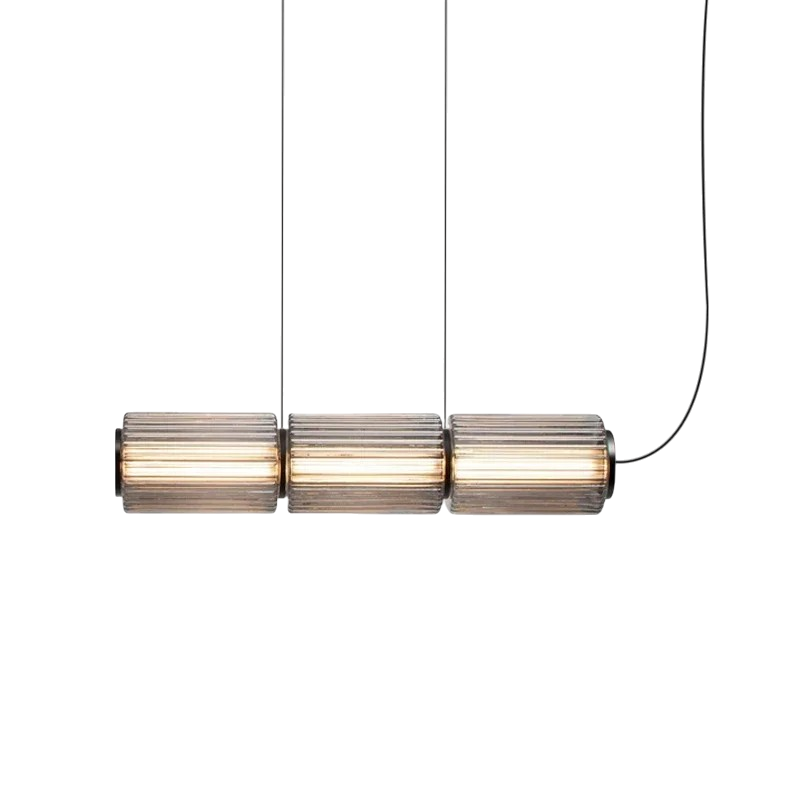 Oriona | Modern Cylinder Glass Pendant Light with LED