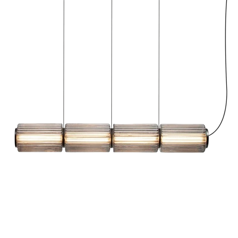 Oriona | Modern Cylinder Glass Pendant Light with LED