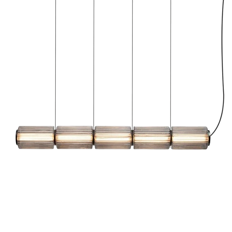 Oriona | Modern Cylinder Glass Pendant Light with LED