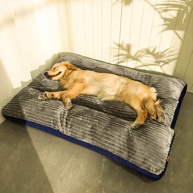 Comfortable Orthopedic Dog Bed for Large Breeds with Supportive Foam – Non-Slip Fleece Design