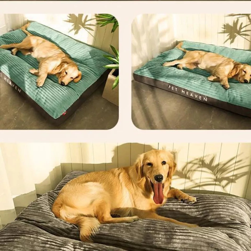 Comfortable Orthopedic Dog Bed for Large Breeds with Supportive Foam – Non-Slip Fleece Design