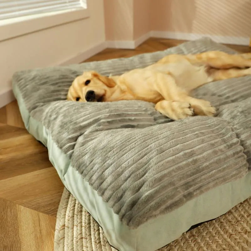 Comfortable Orthopedic Dog Bed for Large Breeds with Supportive Foam – Non-Slip Fleece Design