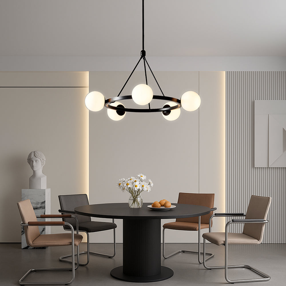 Ostra | Nordic 5-Head Minimalist Chandelier Design