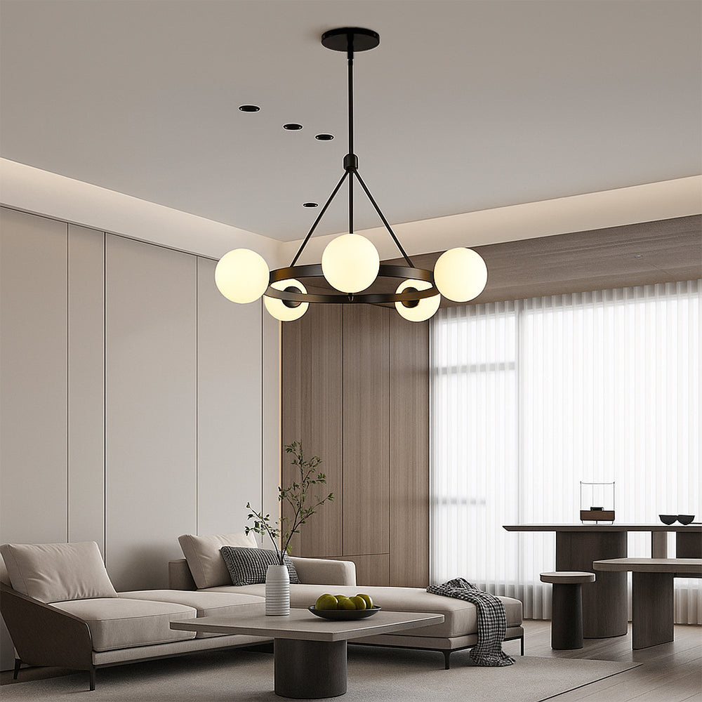 Ostra | Nordic 5-Head Minimalist Chandelier Design