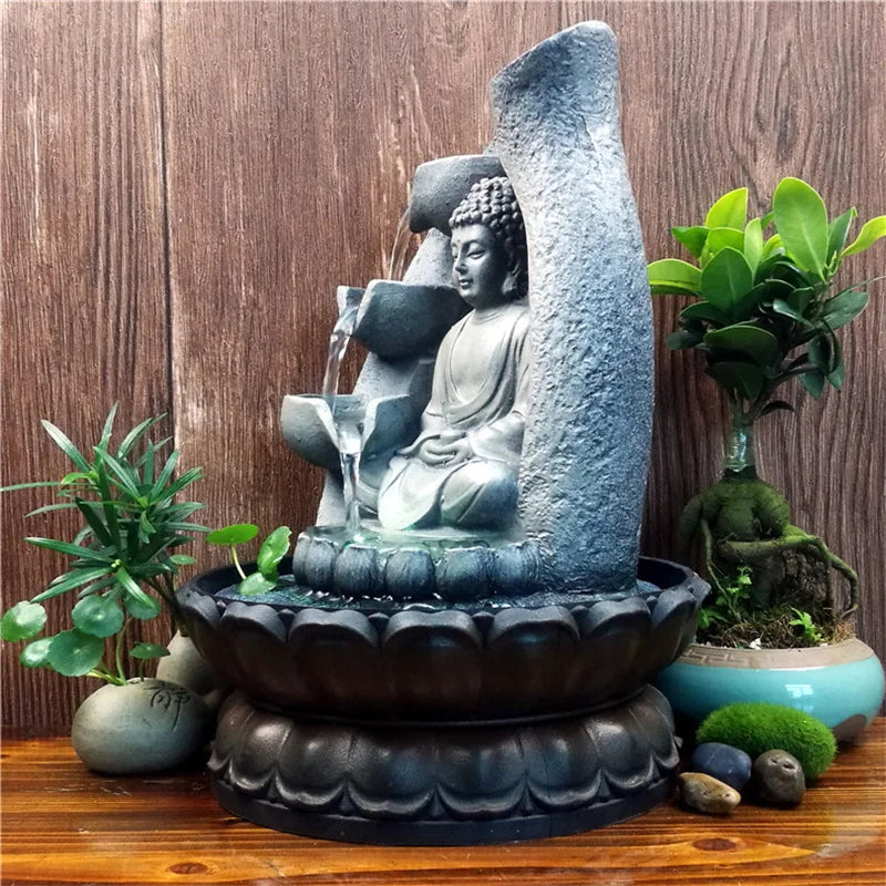 SereniBudd – Decorative Buddha Water Feature with Calming Stream Effect