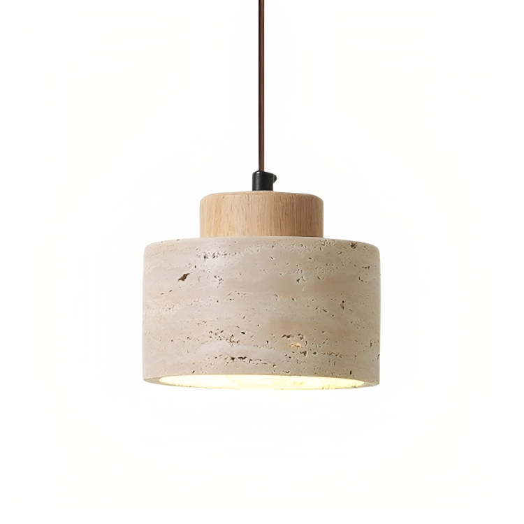 Pendrel | Travertine-Inspired Stone Pendant Light for Modern Homes