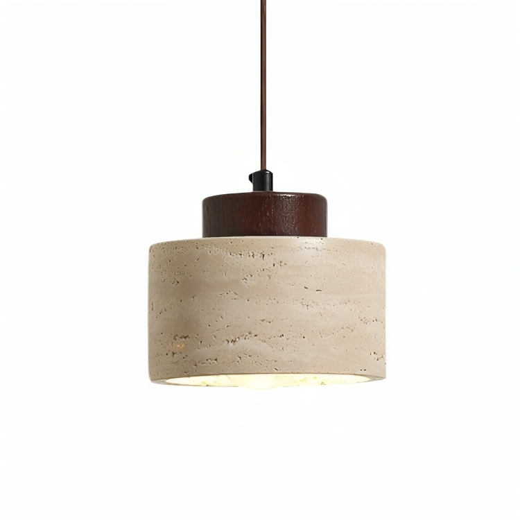 Pendrel | Travertine-Inspired Stone Pendant Light for Modern Homes