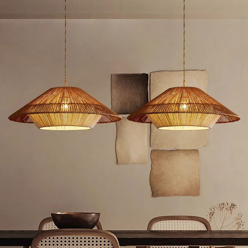 Pendrix | Artistic Woven Bamboo Hanging Lamp for Modern Interiors