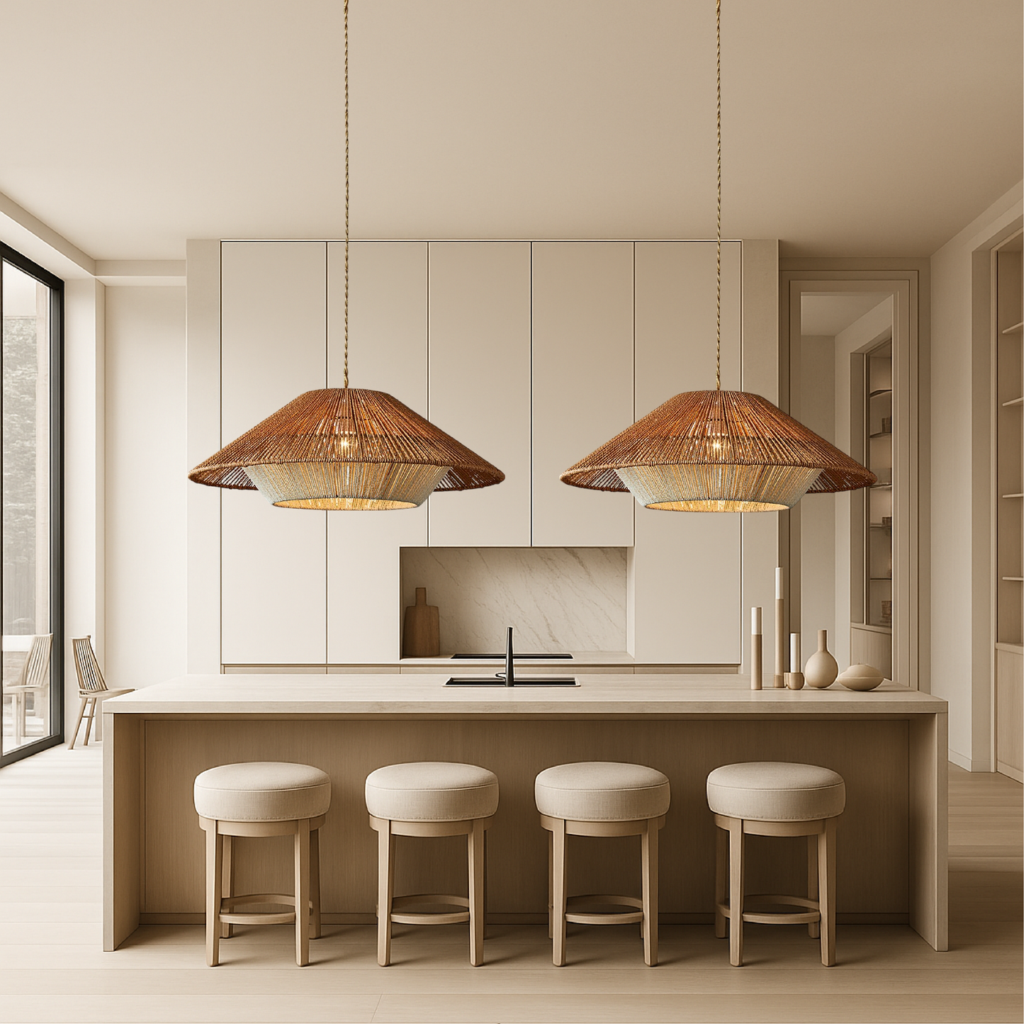 Pendrix | Artistic Woven Bamboo Hanging Lamp for Modern Interiors