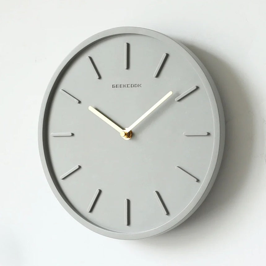 PendulumCraft – Scandinavian Cement Wall Clock
