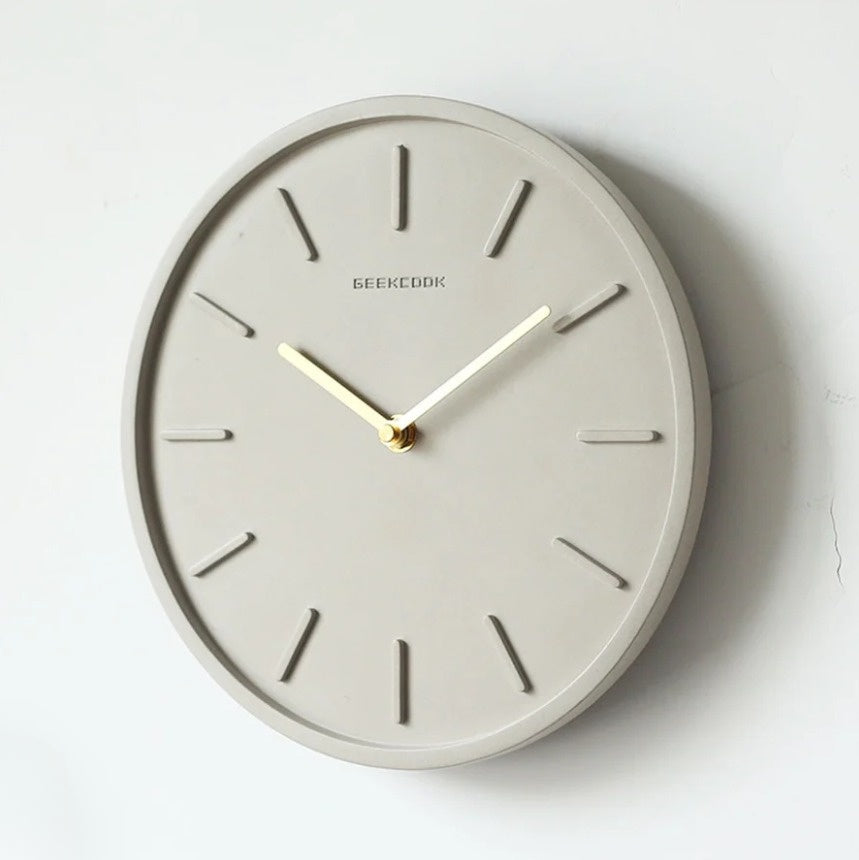 PendulumCraft – Scandinavian Cement Wall Clock