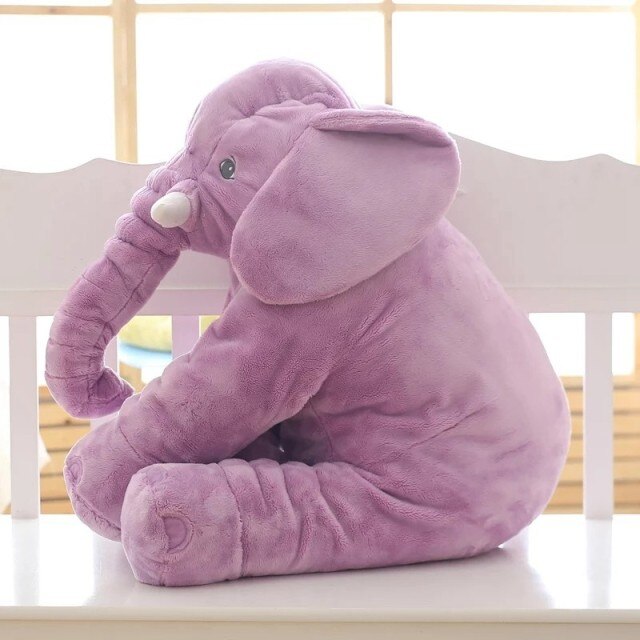 Soft Elephant Pillow for Babies and Kids – Cuddly Plush Cushion Available in 40cm and 60cm
