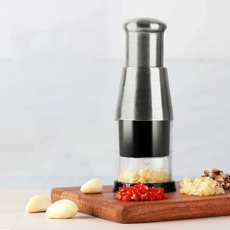 ZenithPress Garlic Tool – PressEase's Efficient Garlic Press for quick use, making meal prep simple and fast.