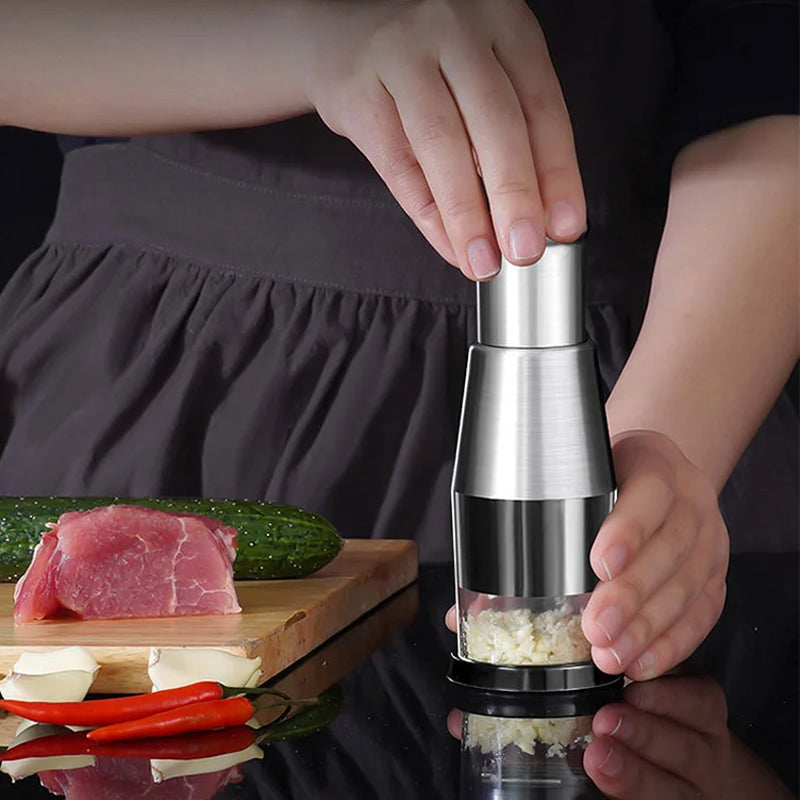 ZenithPress Garlic Tool – PressEase's Efficient Garlic Press for quick use, making meal prep simple and fast.