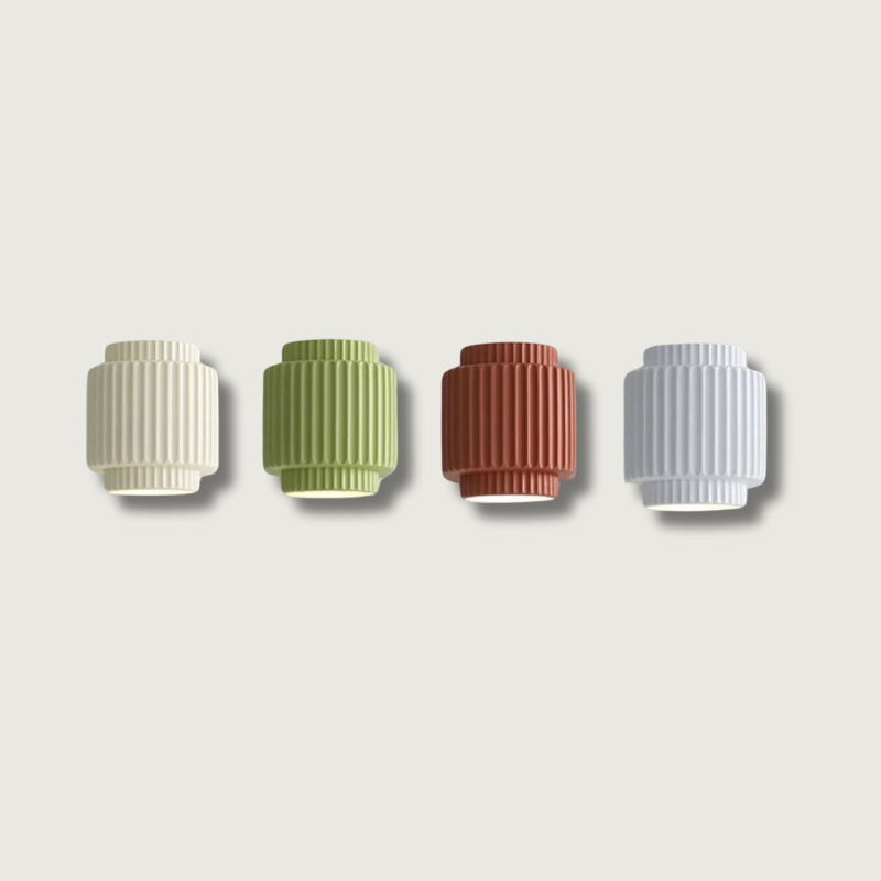 LumiStripe – Modern Scandinavian Wall Sconce with Clean Striped Finish