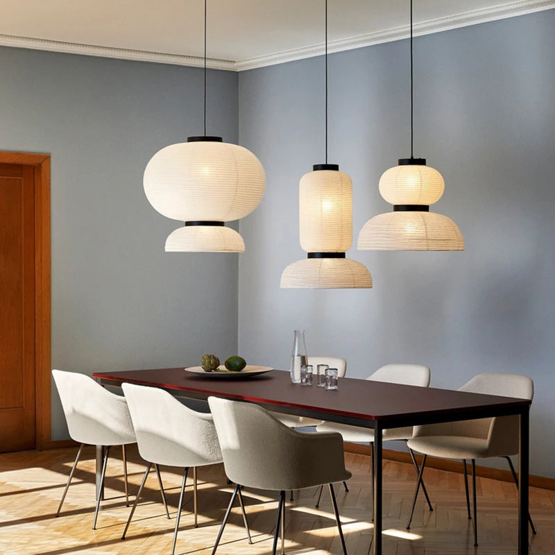QuietGlow | Japanese Wabi Sabi Pendant Lamp for Modern Interior