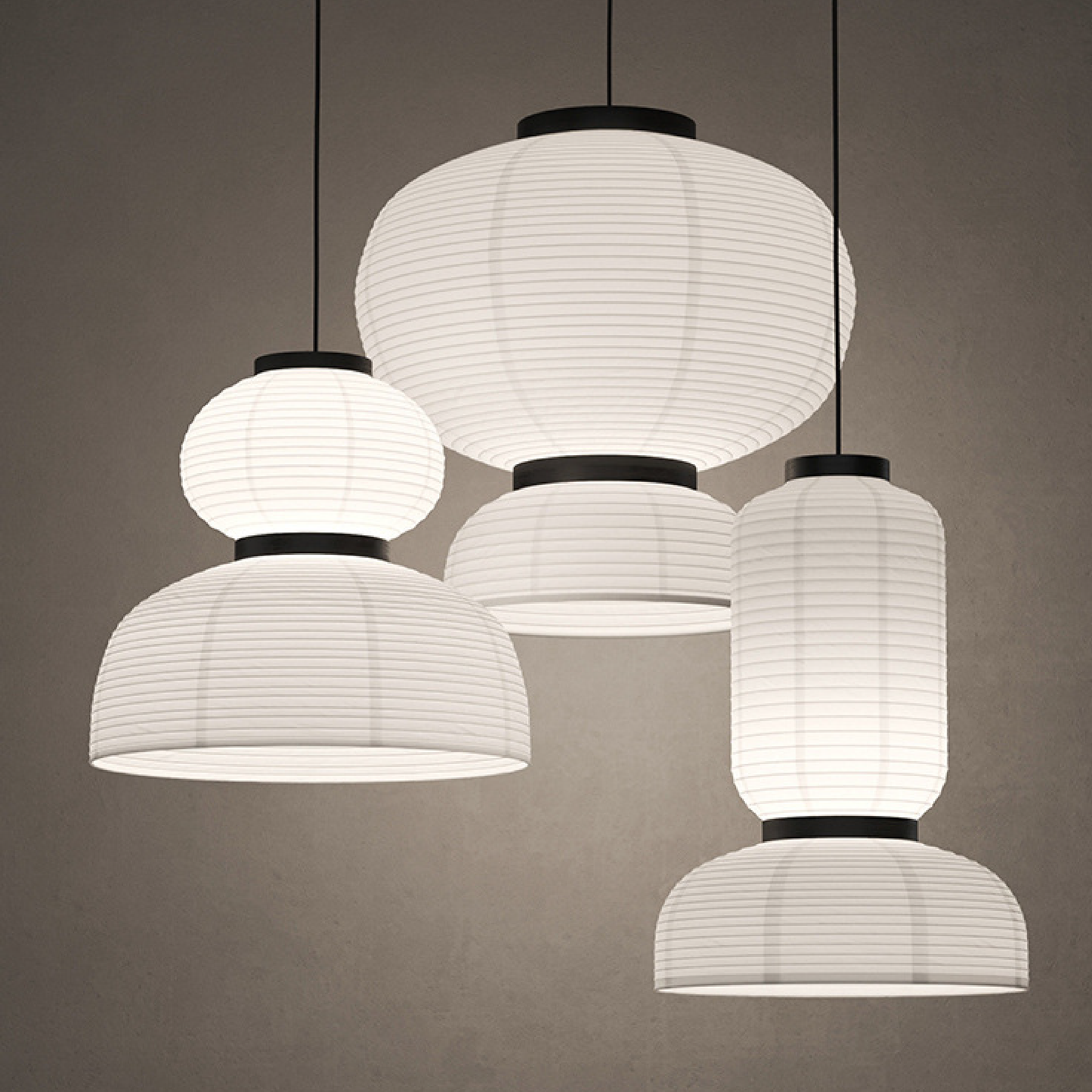 QuietGlow | Japanese Wabi Sabi Pendant Lamp for Modern Interior