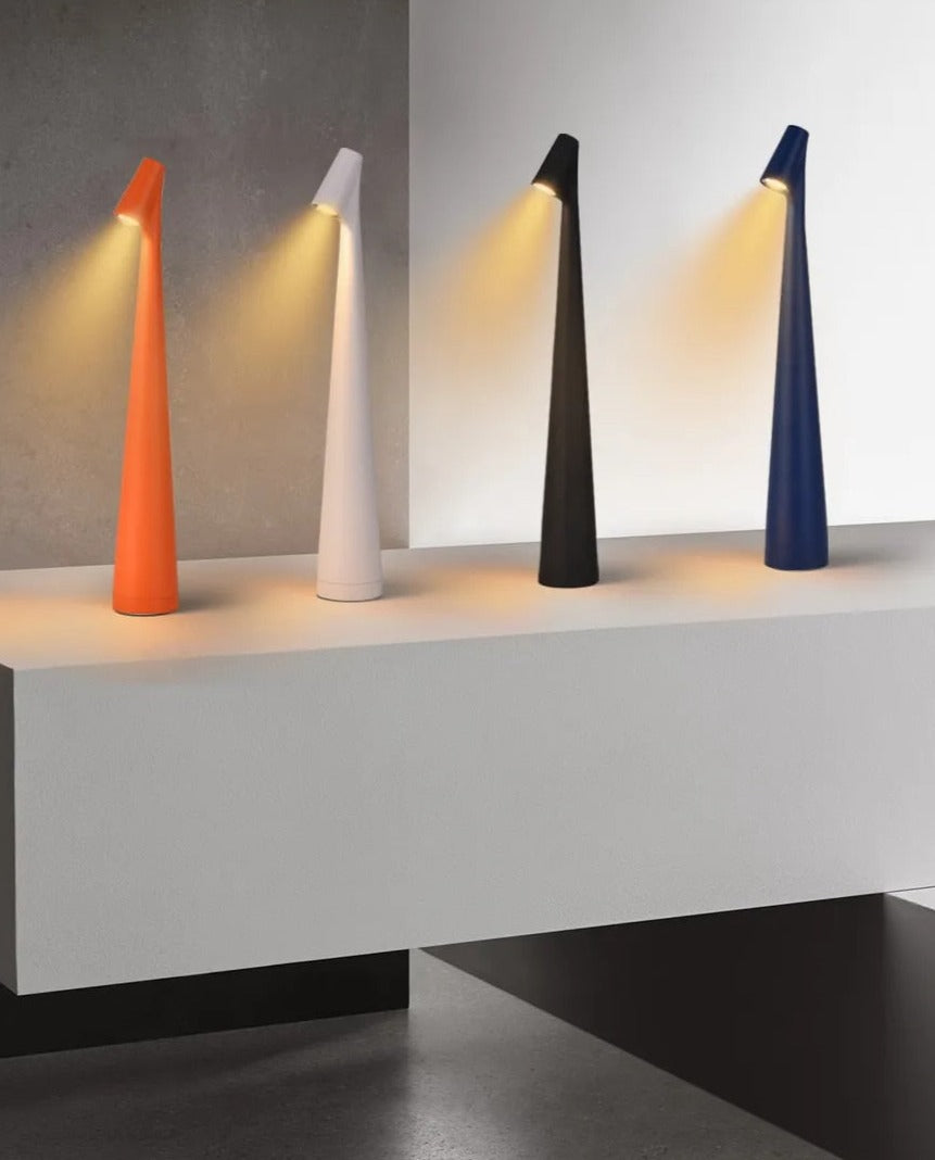 AuraBeam Portable Lamp – Rechargeable Cordless LED Table Lamp featuring Adjustable Brightness, Contemporary Design ideal for Bedroom or Desk.