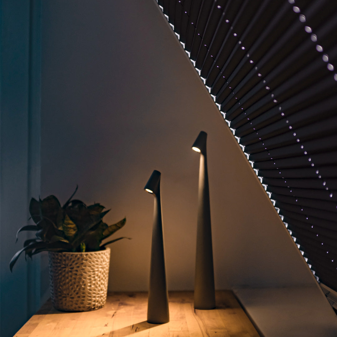 AuraBeam Portable Lamp – Rechargeable Cordless LED Table Lamp featuring Adjustable Brightness, Contemporary Design ideal for Bedroom or Desk.