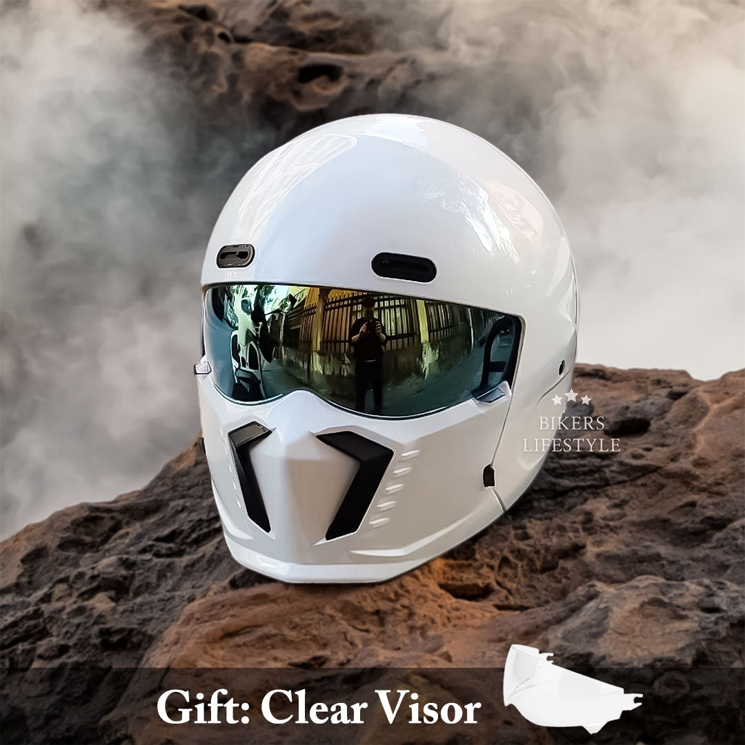 GlideAce – Retro-Inspired Motorcycle Helmet with Timeless Appeal