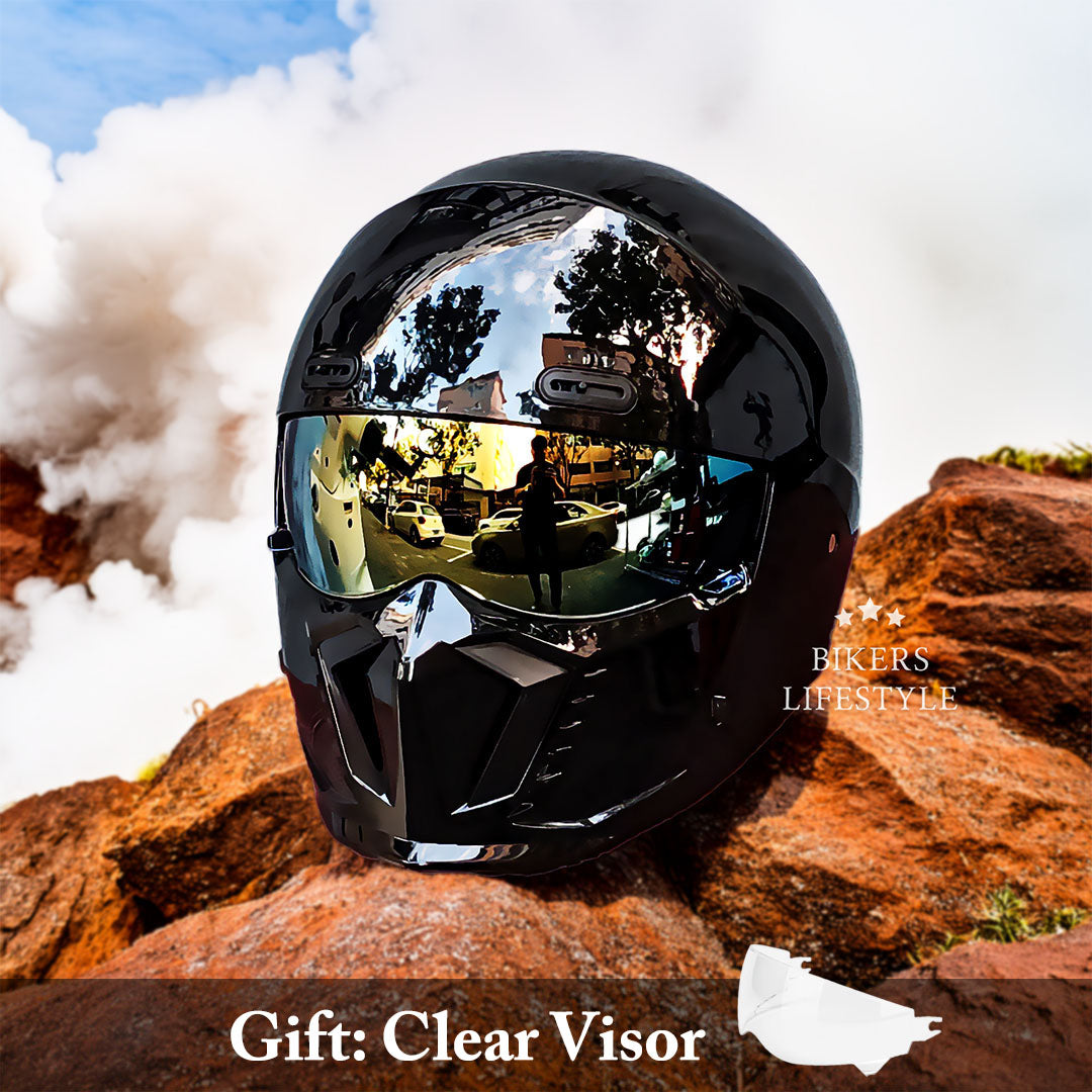 GlideAce – Retro-Inspired Motorcycle Helmet with Timeless Appeal