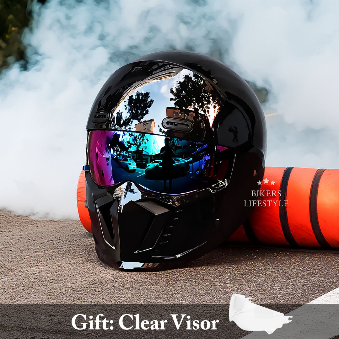 GlideAce – Retro-Inspired Motorcycle Helmet with Timeless Appeal
