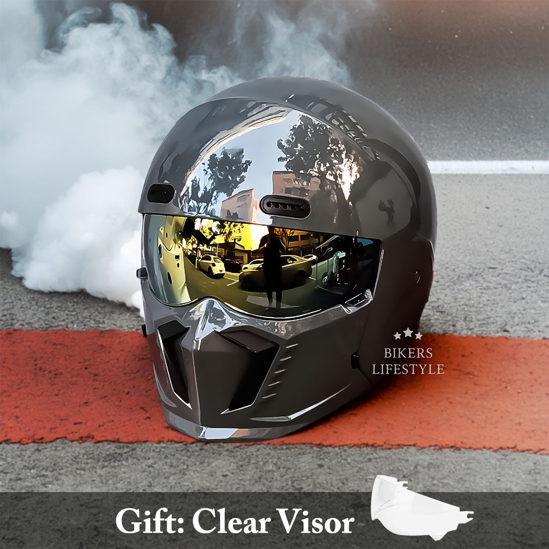 GlideAce – Retro-Inspired Motorcycle Helmet with Timeless Appeal