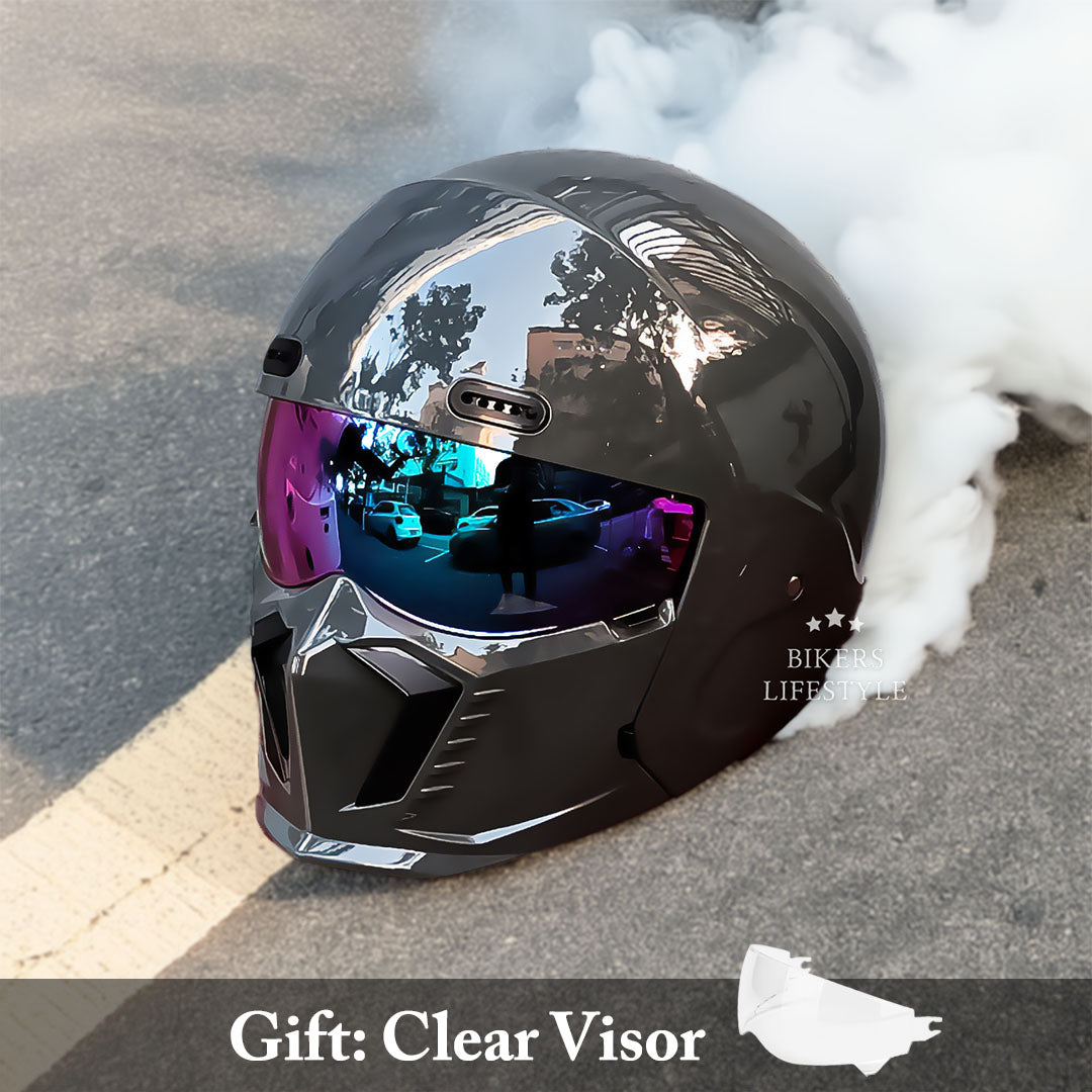 GlideAce – Retro-Inspired Motorcycle Helmet with Timeless Appeal
